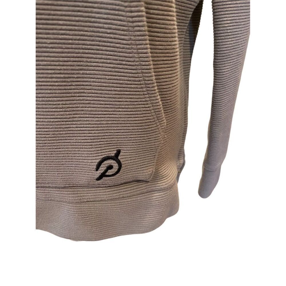 Peloton Women's Gray Ribbed Side Zip Hoodie Size S Long Sleeve - Picture 5 of 13